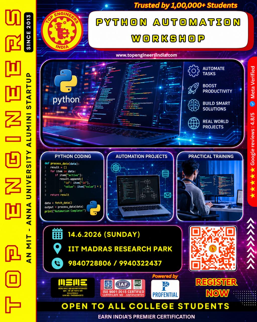 Python Automation Workshop 2025 Workshop Poster 